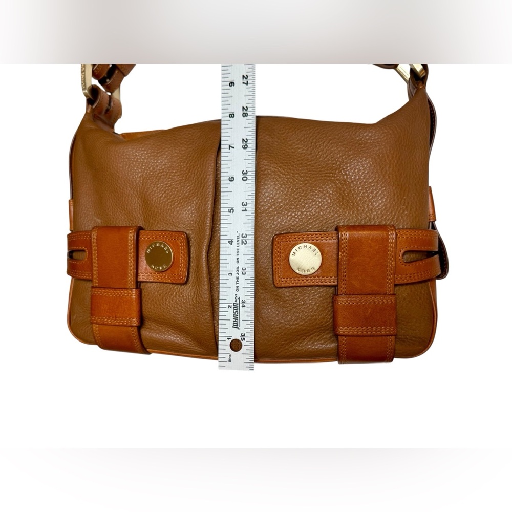 Michael Kors Two-Tone Leather Hobo Shoulder Bag - Picture 9 of 14